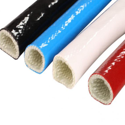 Μαλακή ελαστική ντυμένη σιλικόνη μόνωση Sleeving φίμπεργκλας υψηλής θερμοκρασίας