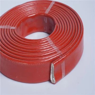 Κόκκινη προστασία Sleeving φίμπεργκλας σιλικόνης λαστιχένια των βιομηχανικών μανικών