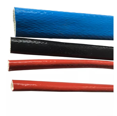 Λαστιχένιο μανίκι πυρκαγιάς Sleeving φίμπεργκλας σιλικόνης αντίστασης πυρκαγιάς